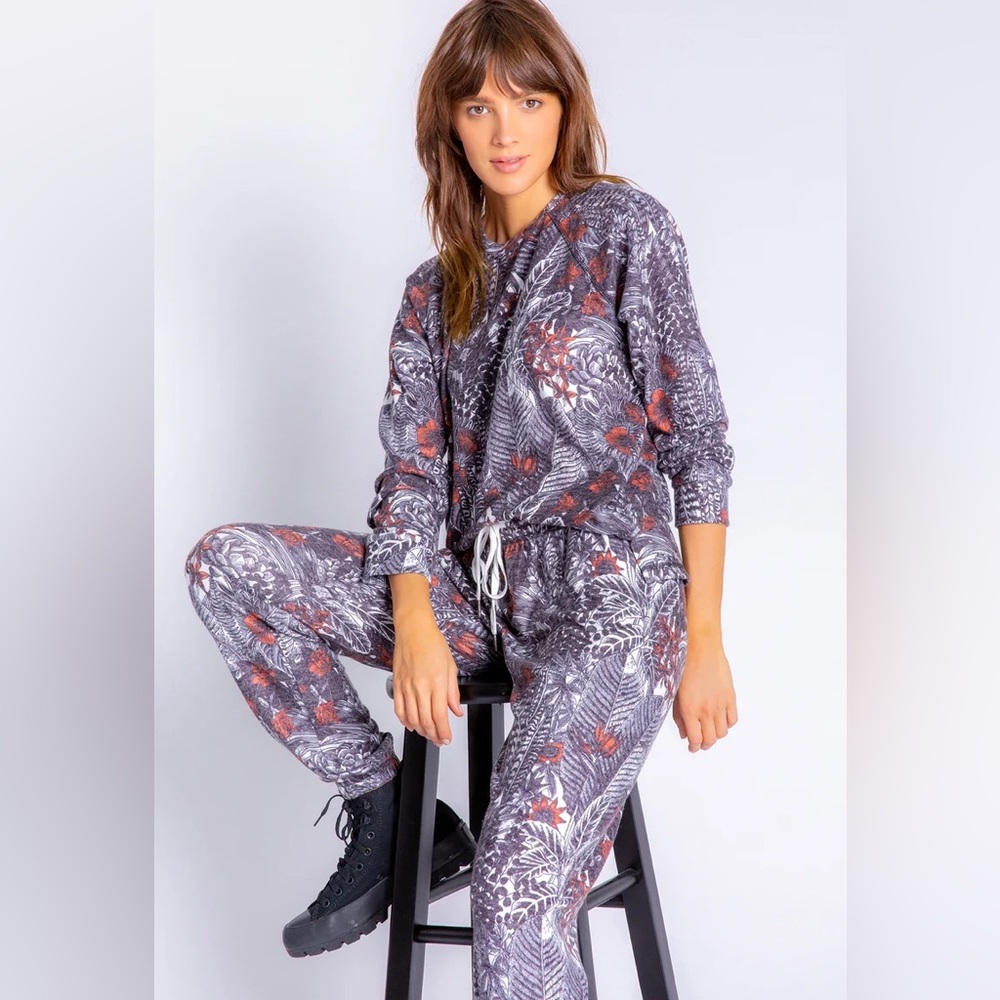 PJ Salvage womens Loungewear Sienna Sunsets Banded PantPajama Bottom nwt small